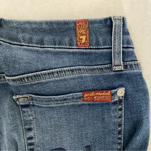 7 For All Mankind Kimmie Crop Jeans, Size 27 - Picture 6 of 7